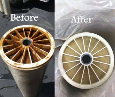 ro membrane cleaning, before and after membrane cleaning, complete water solutions