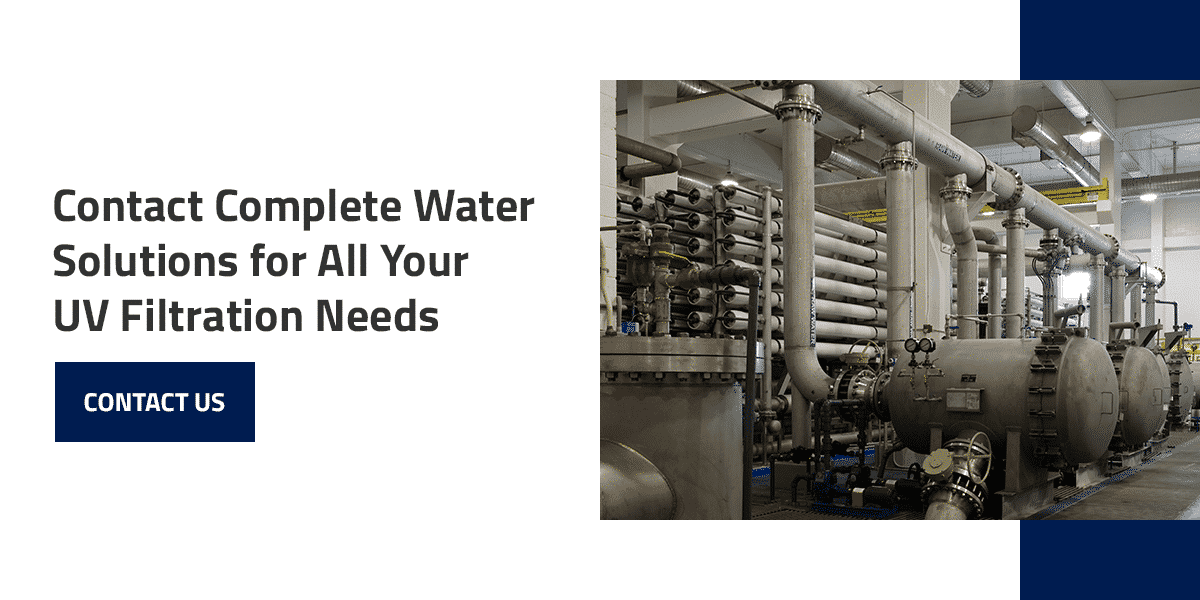 how does uv light purify, complete water solutions, uv filtration